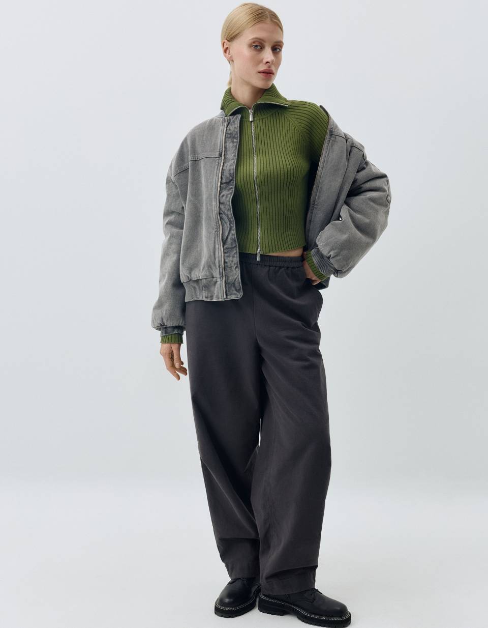 Хлопковые брюки на резинке