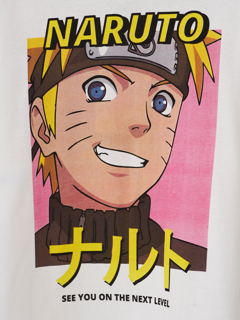 Футболка оверсайз с принтом Naruto для девочек, фото - 3