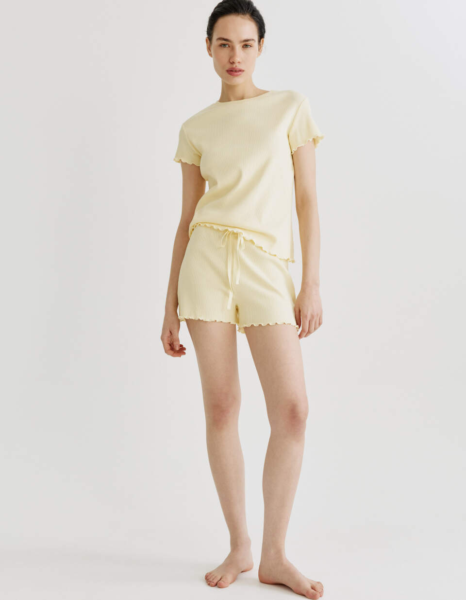 Шорты домашние с кружевом