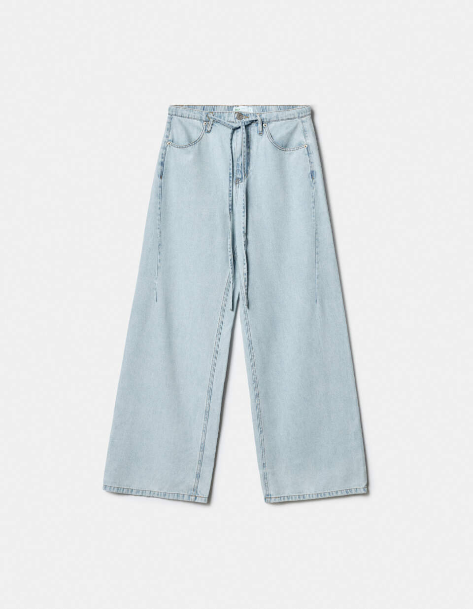 Прямые джинсы из смесового лиоцелла с кулиской