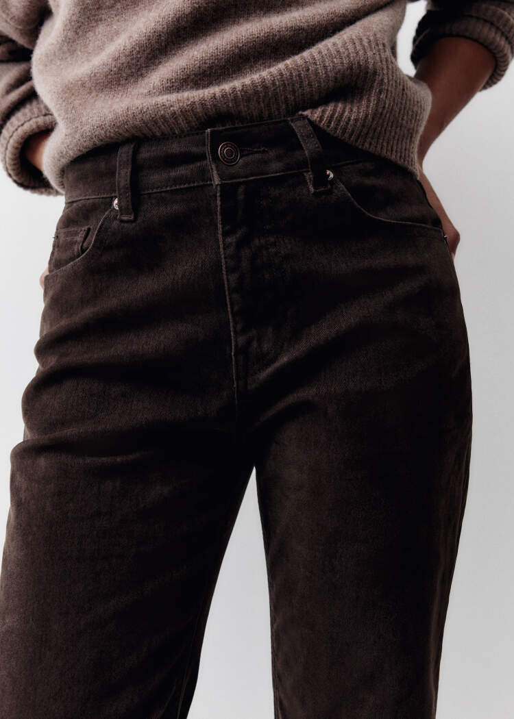Джинсы клеш с высокой посадкой премиум качества 