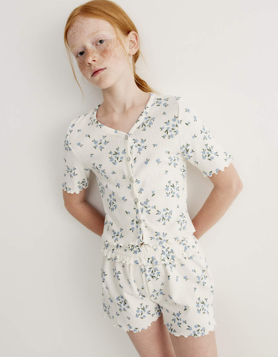 Пижама с принтом для девочек