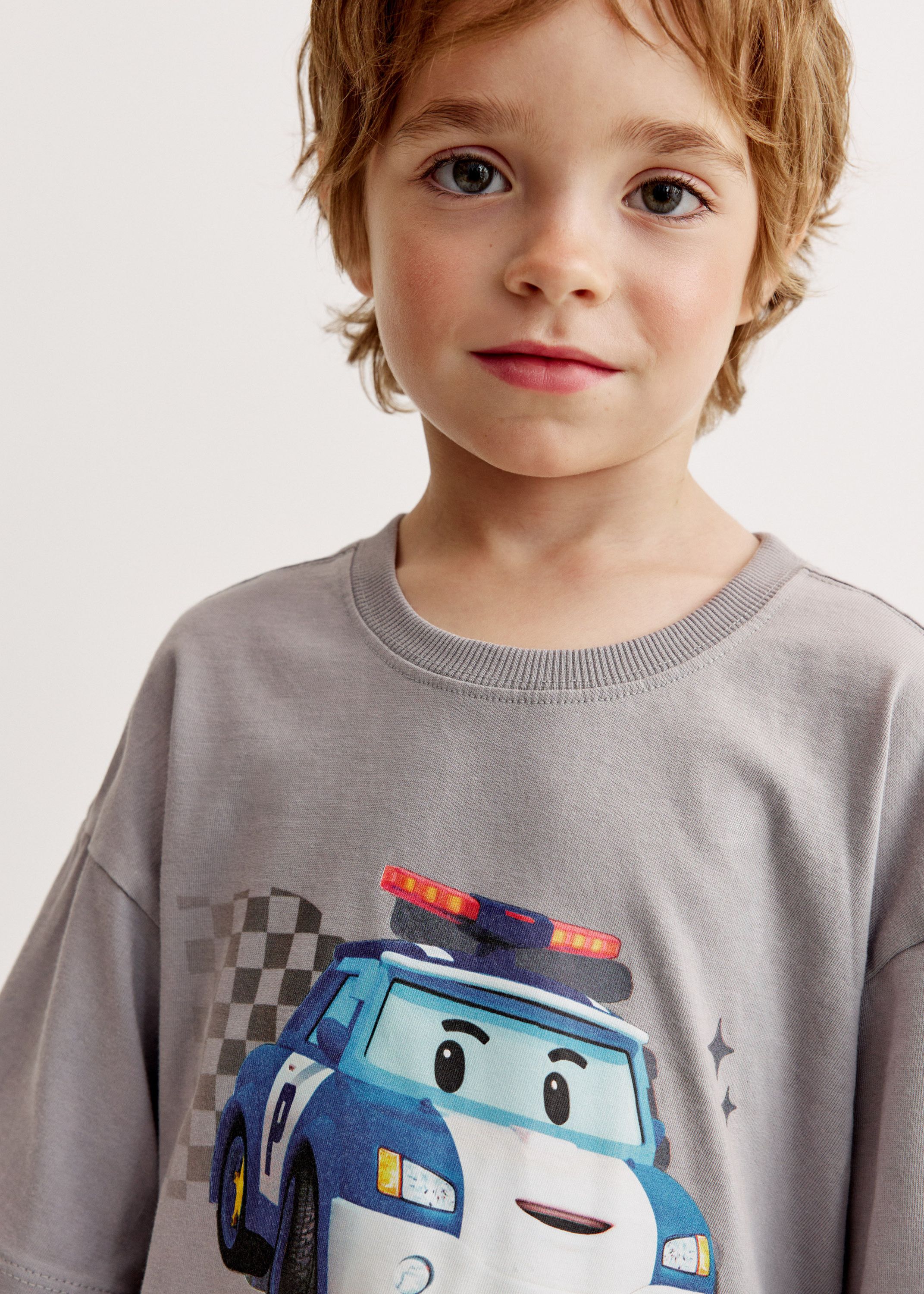 SELA Футболка оверсайз для мальчиков из коллекции SELA × Robocar Poli