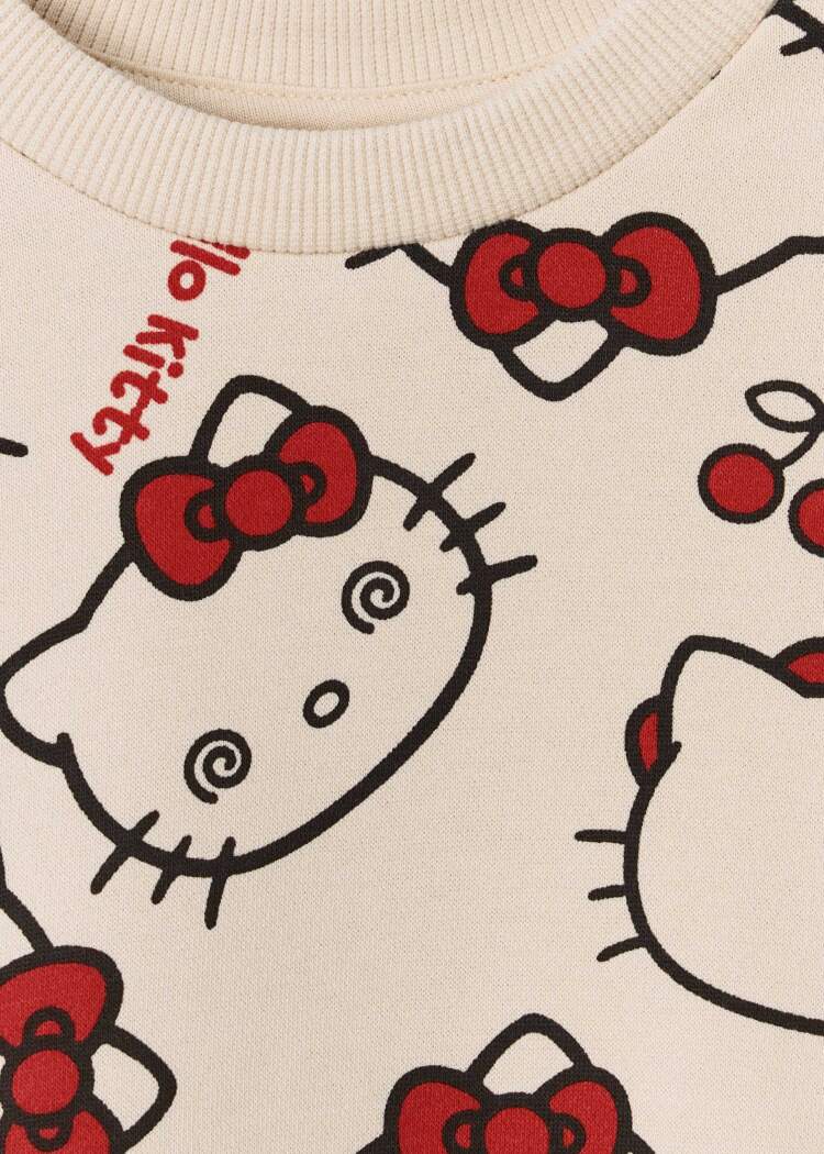 Свитшот с принтом Hello Kitty для девочек 